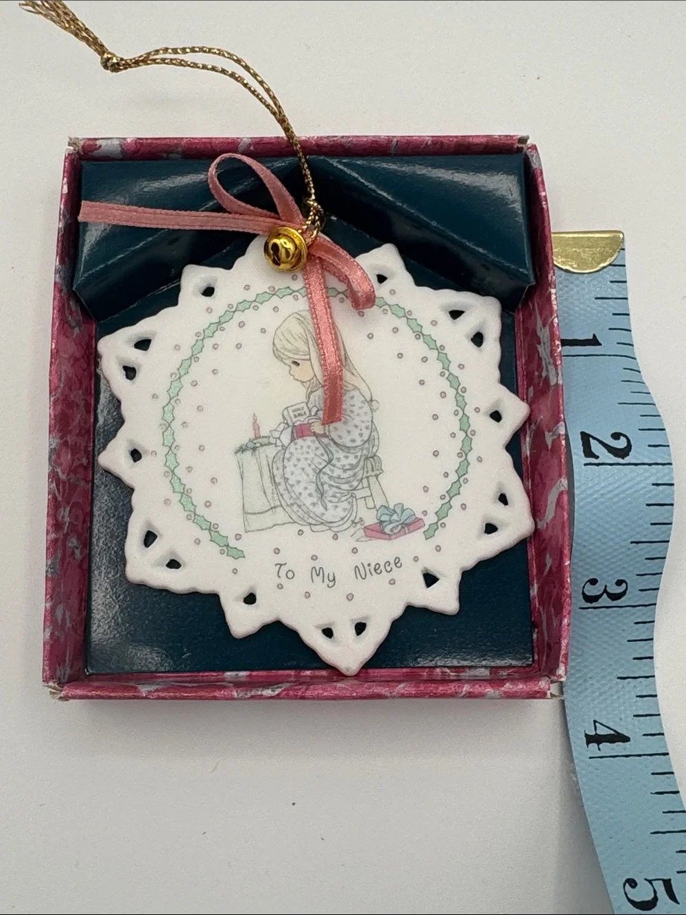 Precious Moments 1991 Snowflake Ornament To My Niece Box 234192 Samuel Butcher